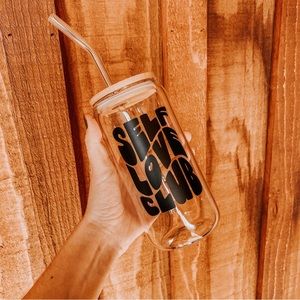 Self Love Club Glass Tumbler